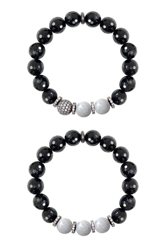 LYLA GUNMETAL onyx/gray jade